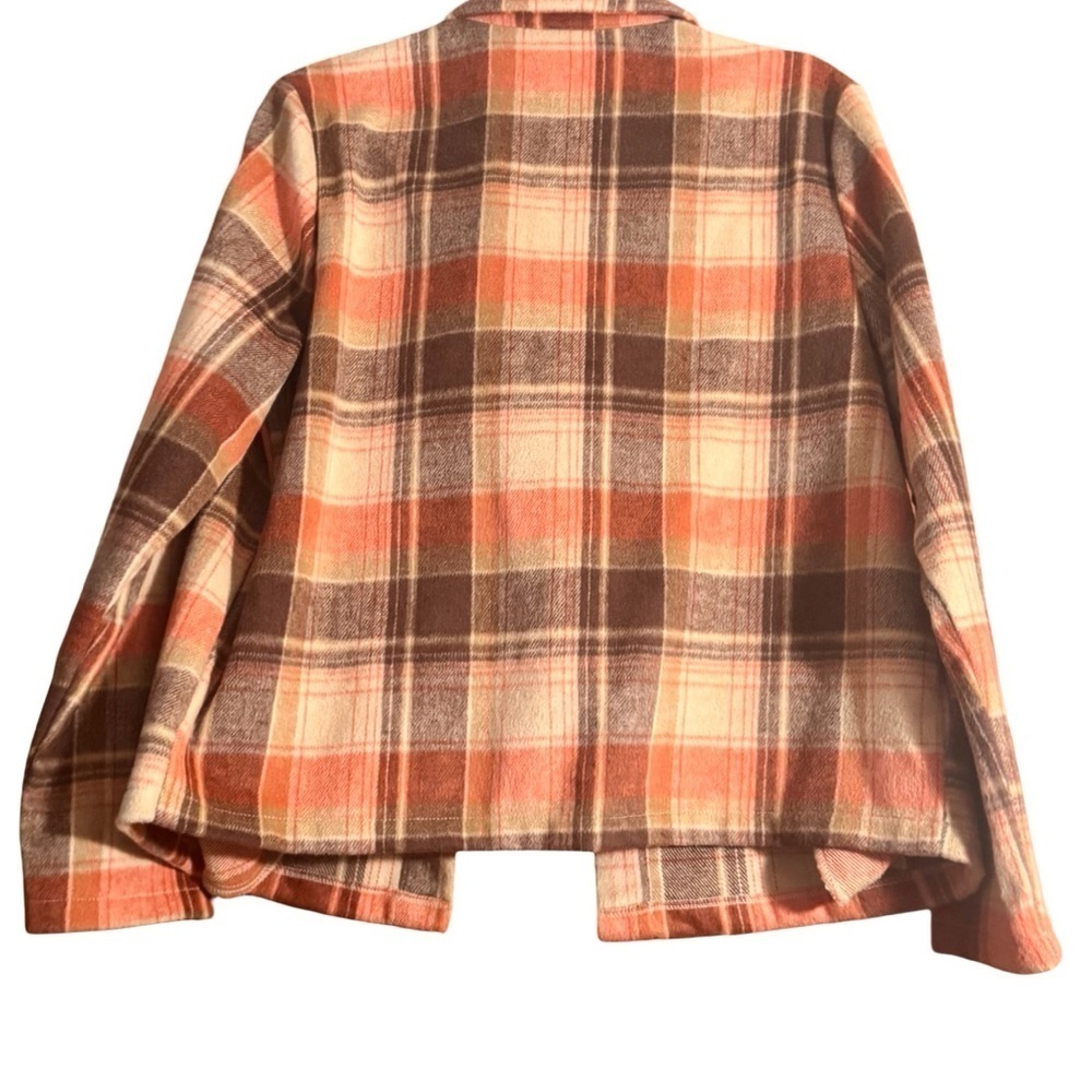 MELLODAY Orange and Brown Utility Jacket with Notched Lapel - Picture 3 of 3